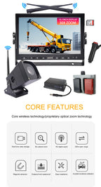 Crane Camera 30X Zoom Camera System with 1080P 200meters Wireless Connection Design for Crane Construction Purpose