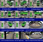 3D Bird View AI Detection Camera System For Bus Truck Engineering Vehicle