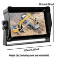 10.1-inch IP68 DVR Monitor with Waterproof Loop Recording, GPS, WiFi, and 4G Functions Support
