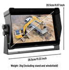 10.1-inch IP68 DVR Monitor with Waterproof Loop Recording, GPS, WiFi, and 4G Functions Support
