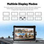 10.1-inch IP68 DVR Monitor with Waterproof Loop Recording, GPS, WiFi, and 4G Functions Support