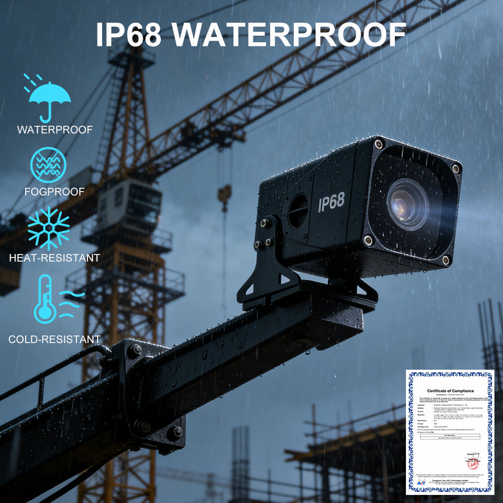 Crane Camera 30X Zoom Camera System with 1080P 200meters Wireless Connection Design for Crane Construction Purpose