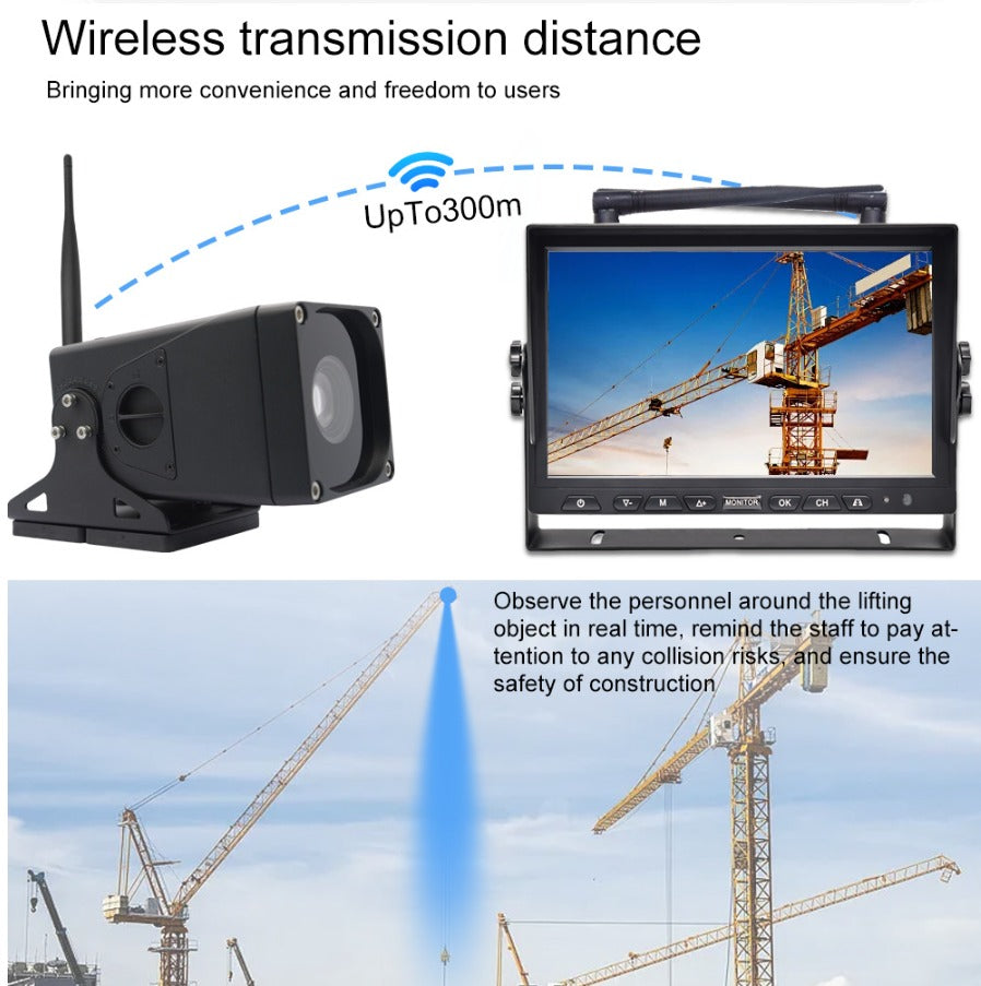 Crane Camera 30X Zoom Camera System with 1080P 200meters Wireless Connection Design for Crane Construction Purpose